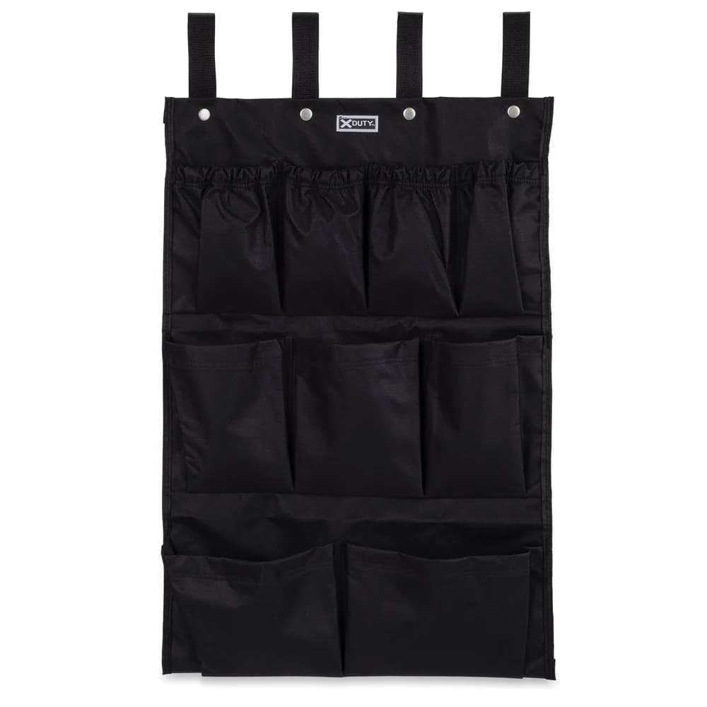 Registry Housekeeping Cart Caddy Bag, 9-Pocket, Black