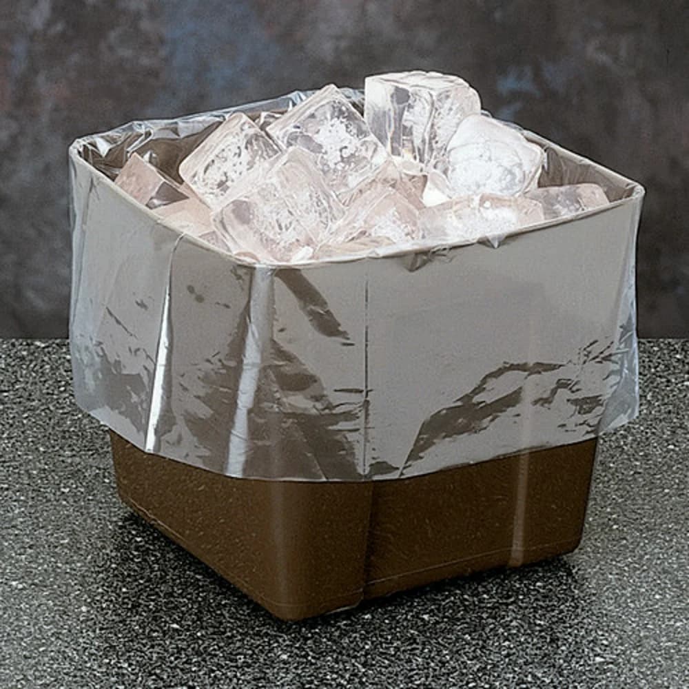 Registry Plastic Ice Bucket Liner, 4 Qt., 9" L x 6.5" W x 12.5" H, Clear, 1000/Case thumbnail 2