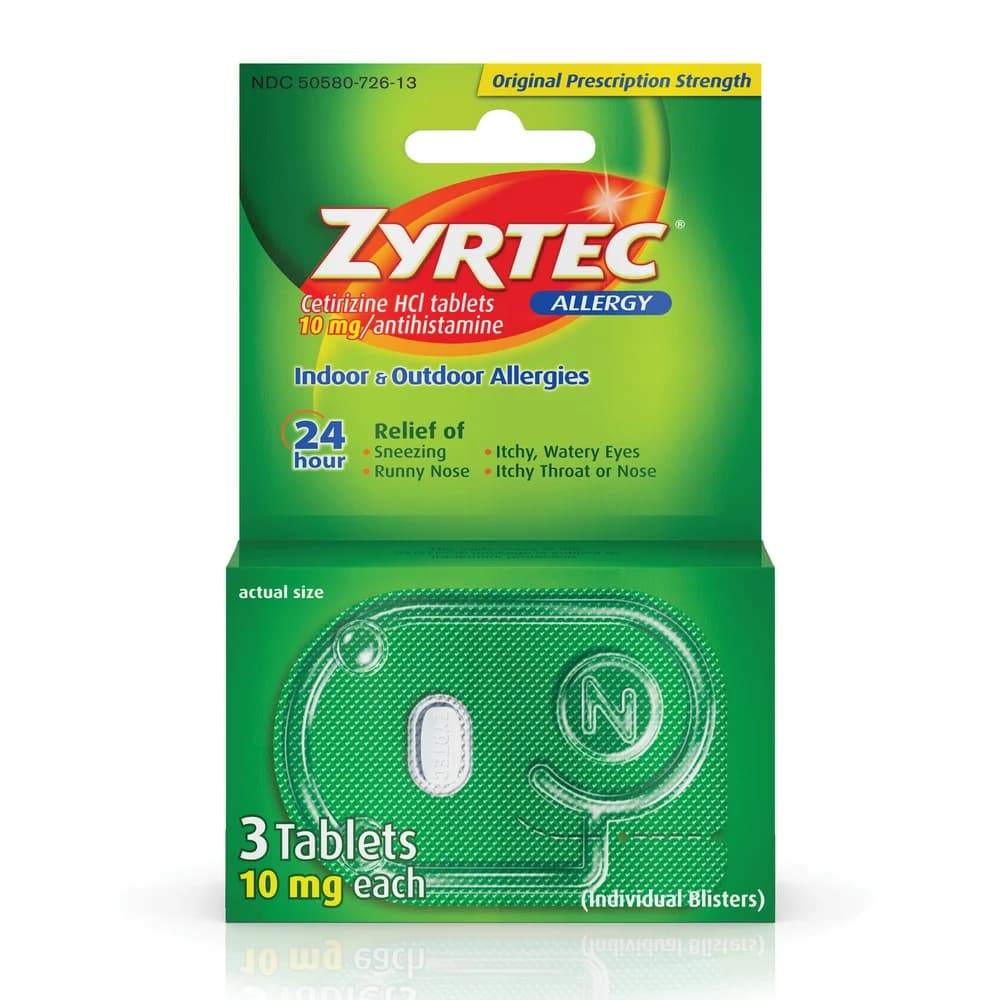 Zyrtec Allergy Relief Tablets