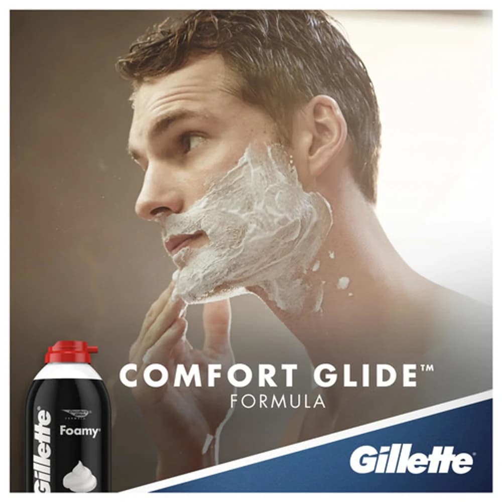 Gillette Foamy Regular Shave Foam, 2 Oz., 48/Cs thumbnail 3