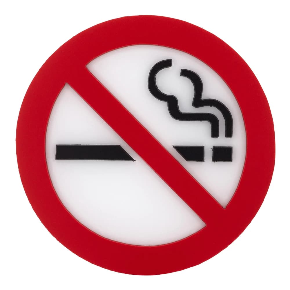 Sign, American Hotel Registry, Pictogram Disc, Inch No Smoking Inch