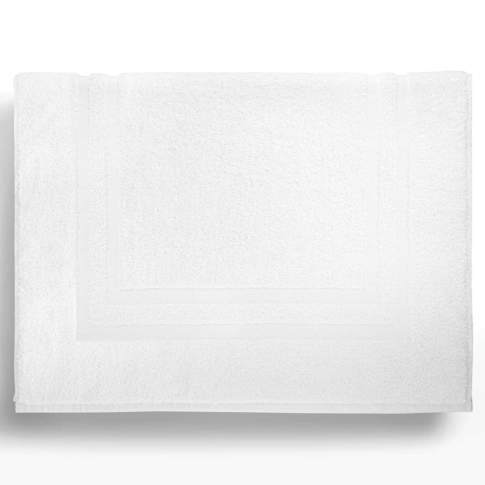 Registry Gold Dobby Border Bath Mat ,  21" x 32", 9.5 lb/dz, White