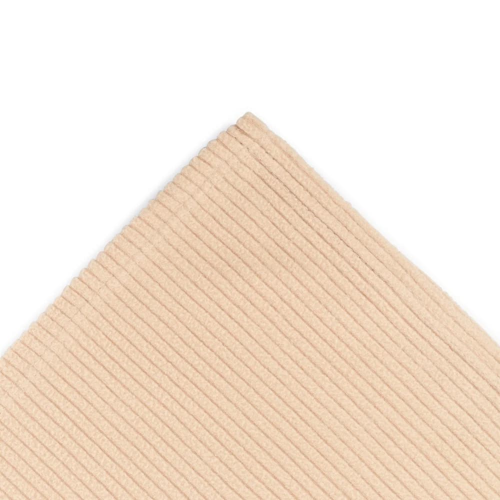 Registry Ribbed Polar Fleece Blanket, Queen, 90" x 90", Tan thumbnail 2
