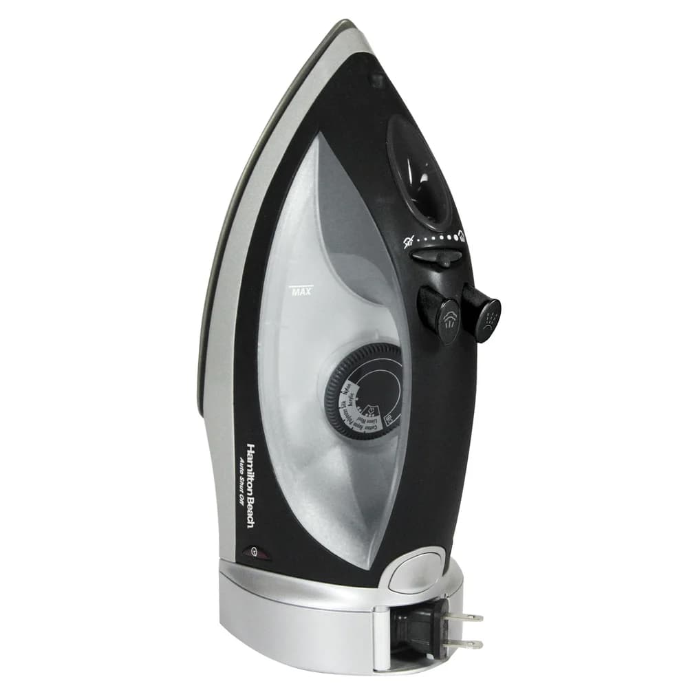 Hamilton Beach Iron, Retractable Cord, 1200W, Black/Gray thumbnail 4
