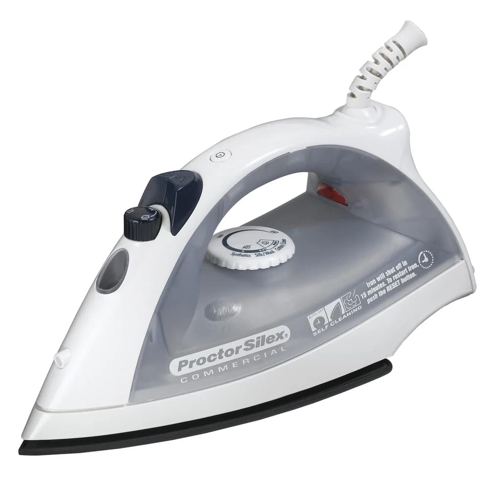 Proctor Silex Commercial Iron, Non-Stick, Auto Shut-Off 1200W