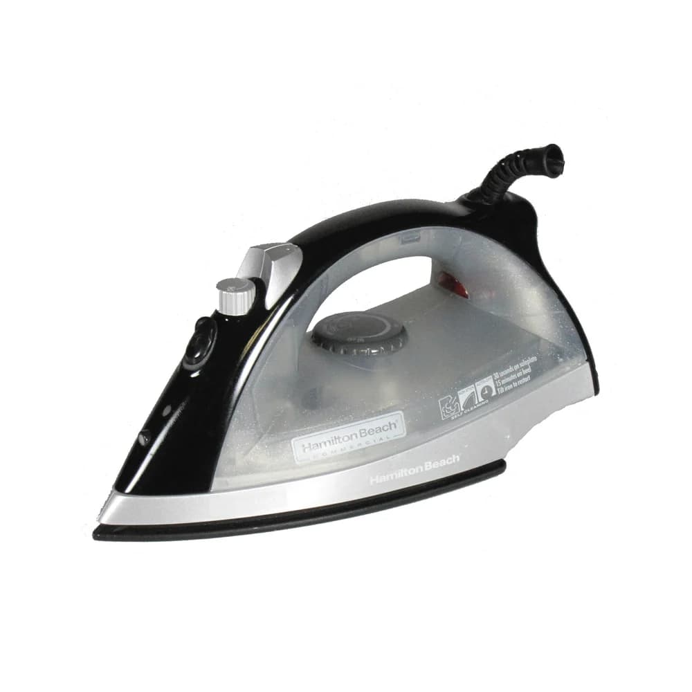 Hamilton Beach Commercial Steam Iron, Swivel Cord, Black