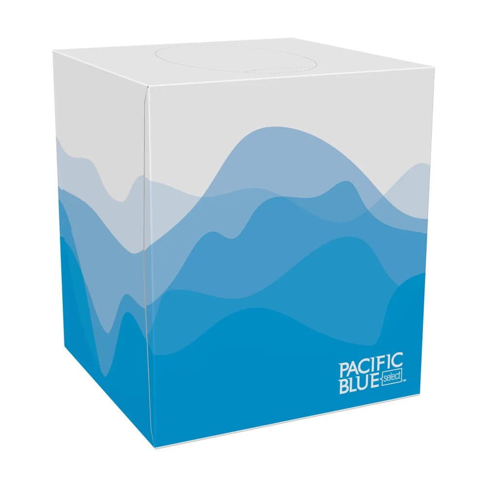 Pacific Blue Select™ 2-Ply Facial Tissue By GP Pro, Cube Box, 36 Boxes Per Case thumbnail 2