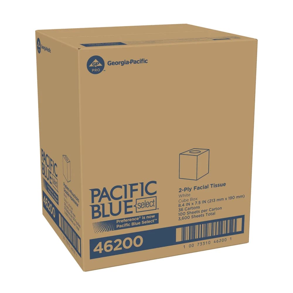 Pacific Blue Select™ 2-Ply Facial Tissue By GP Pro, Cube Box, 36 Boxes Per Case thumbnail 5