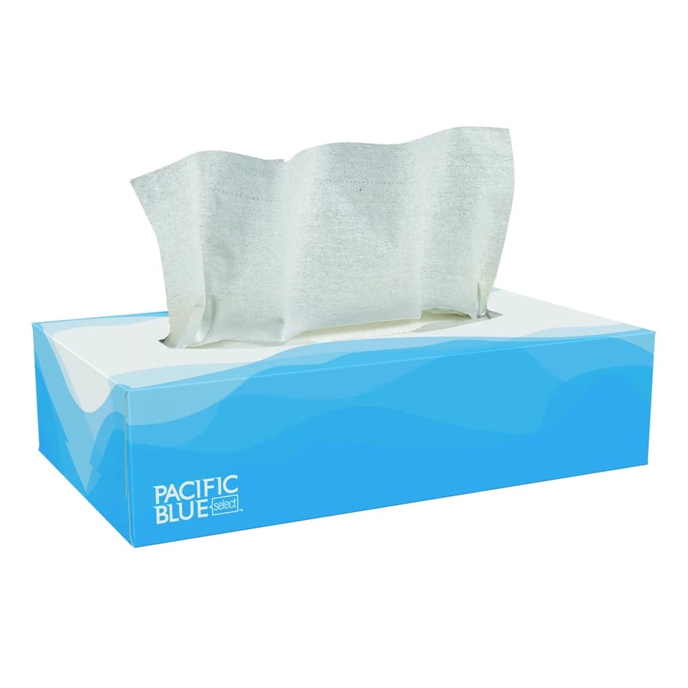 Pacific Blue Select™ 2-Ply Facial Tissue By GP Pro, Flat Box, 30 Boxes Per Case