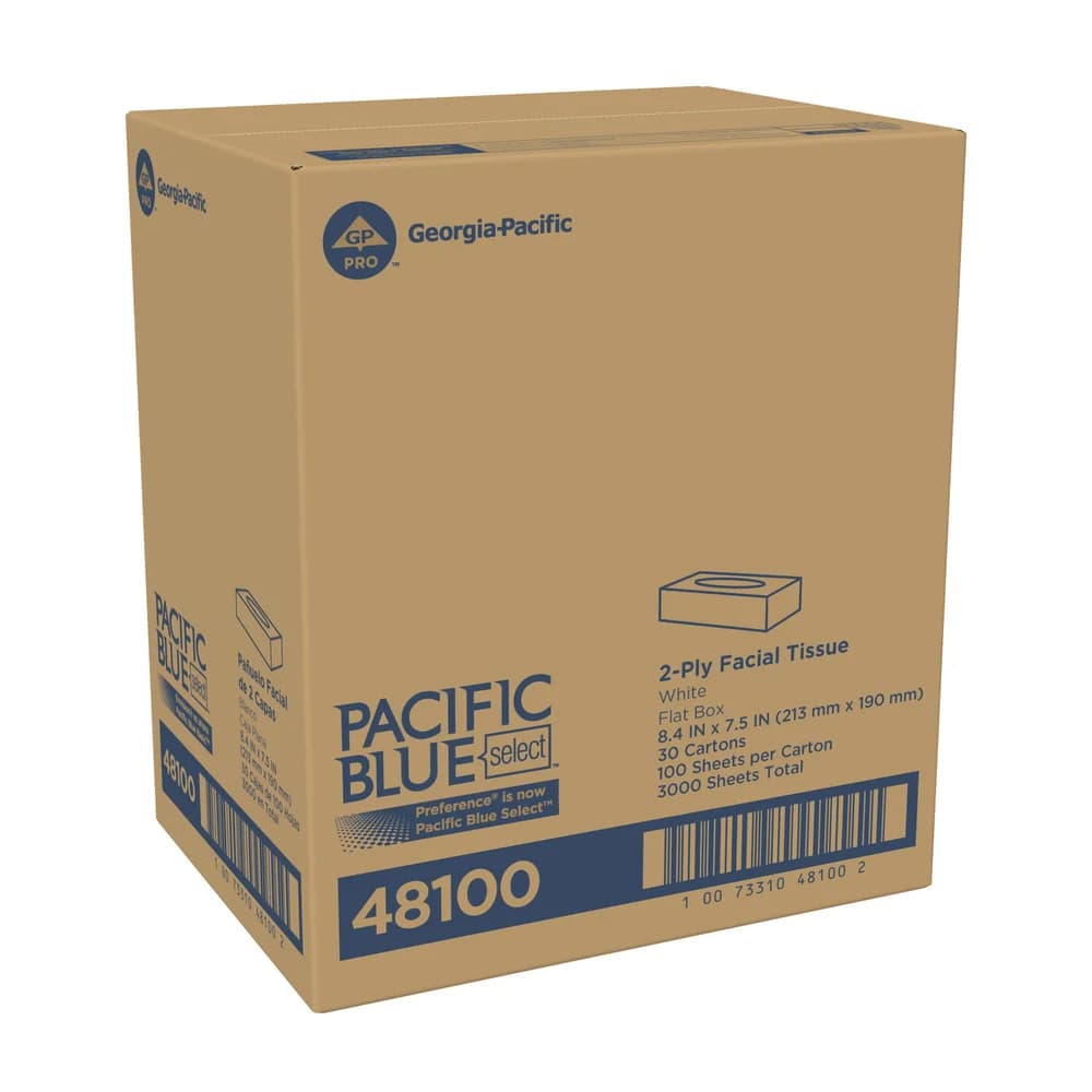 Pacific Blue Select™ 2-Ply Facial Tissue By GP Pro, Flat Box, 30 Boxes Per Case thumbnail 5