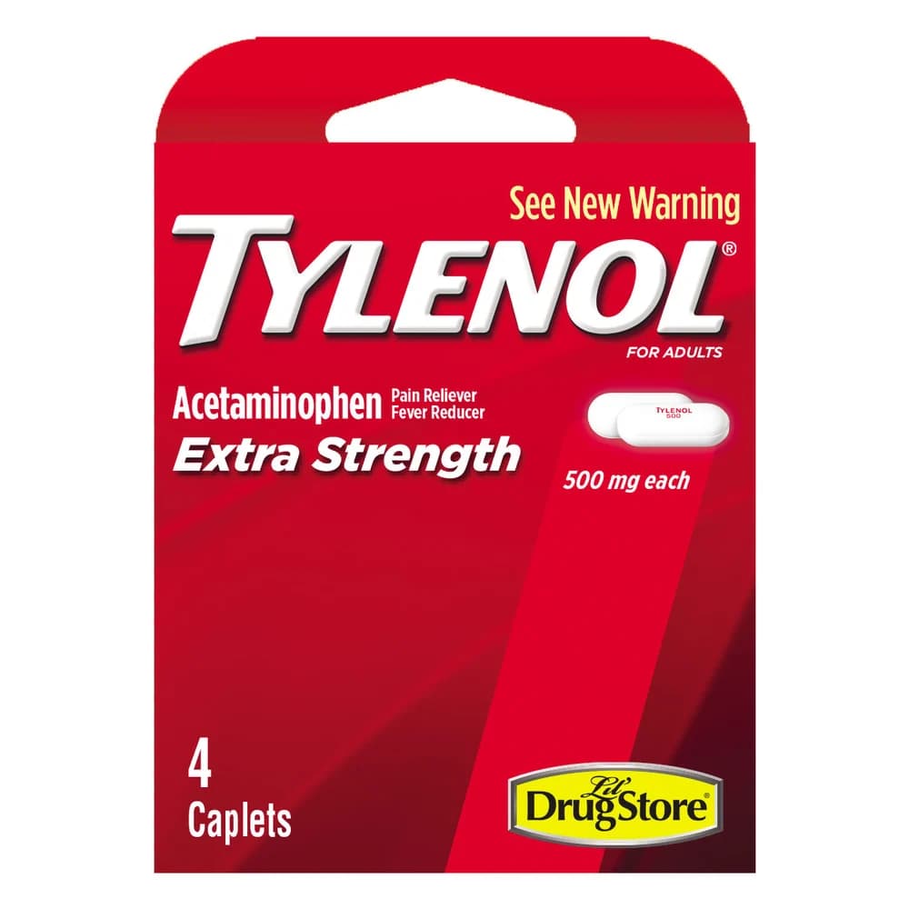 Tylenol Extra Strength Caplets, 6 sleeves (4 caplets ea.)