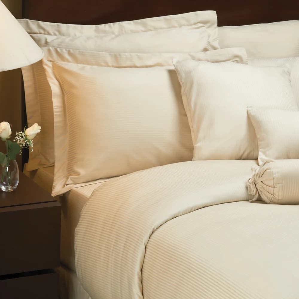 1888 Mills Magnificence 310 Thread Count Tone-on-Tone 60% Pima Cotton/40% Polyester Flat Sheet, Linen, King