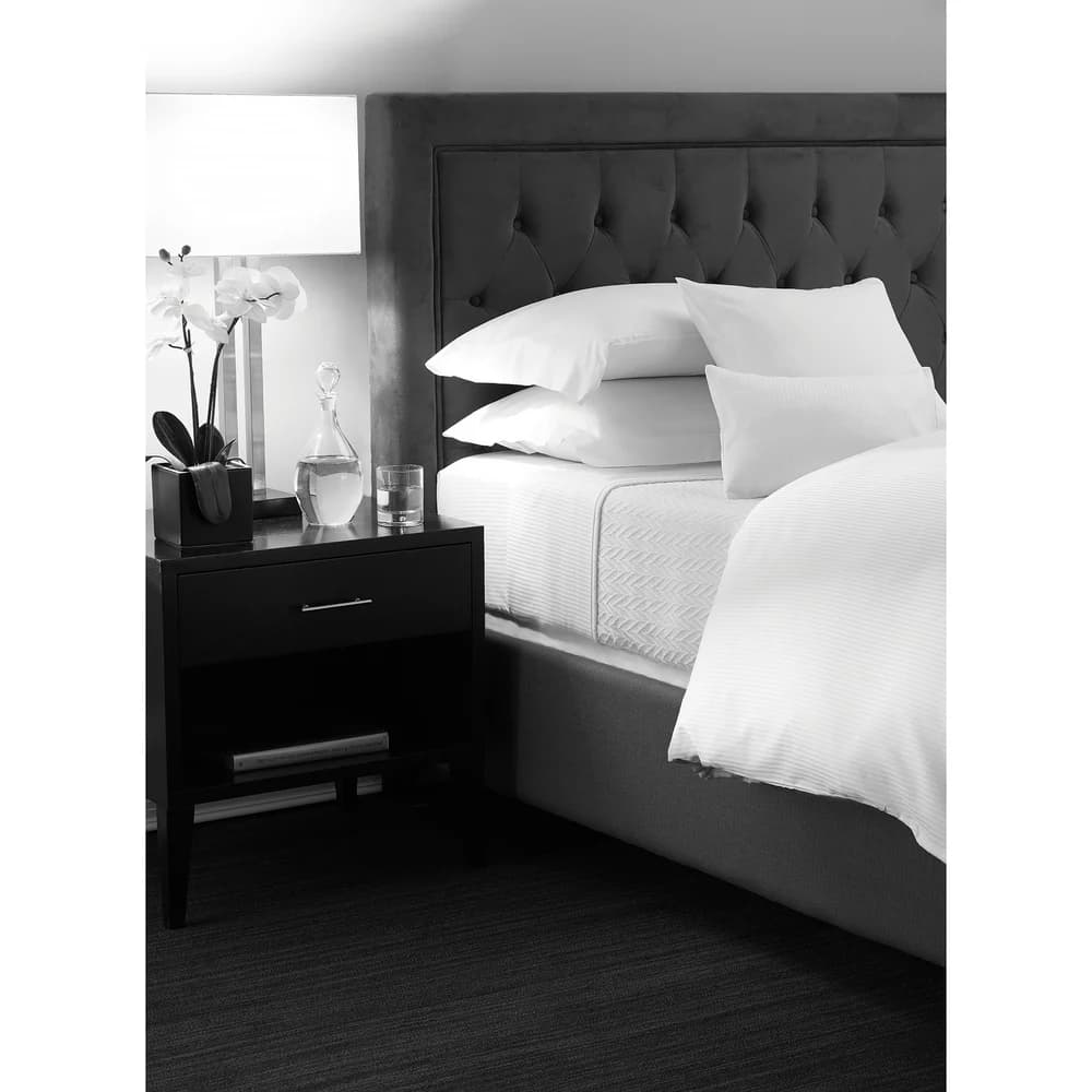 Elite Since 1888 Magnificence 310 Thread Count Tone on Tone 60% Pima Cotton/40% Polyester Pillowcase, White, Standard thumbnail 2