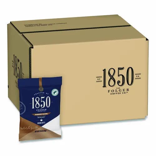 1850 Pioneer Blend Coffee Fraction Packs, 2.5 oz, 24 Packs/Carton