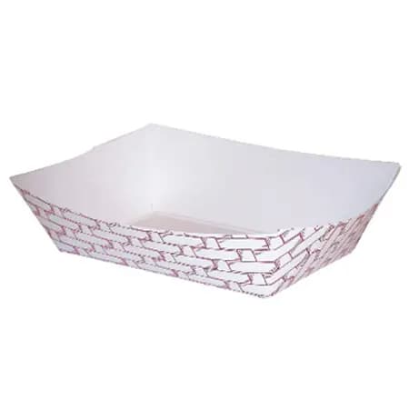 200 2# Red Weave Food Tray (1000)