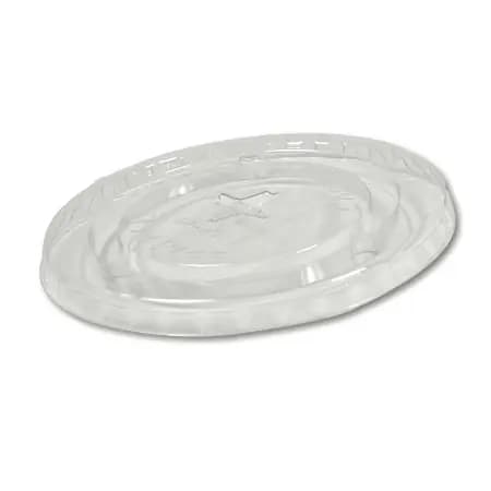 20oz Clear Flat Lid with Straw Slot for Cups 12/85