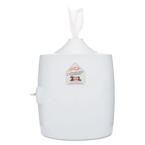 2XL Contemporary Wall Mount Wipe Dispenser, White