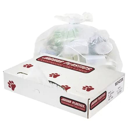 33x39 White Extra Heavy-Duty Trash Bags, 100/Case