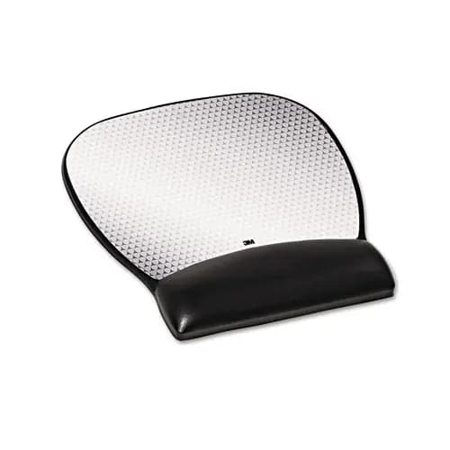 3M™ Antimicrobial Gel Large Mouse Pad with Wrist Rest, Black, 9.25" x 8.75"