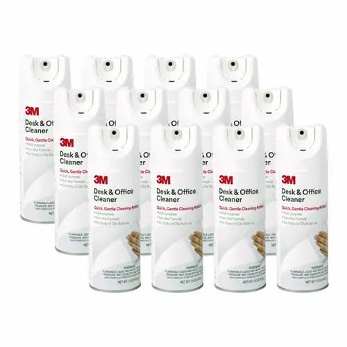 3M™ Desk and Office Spray Cleaner, 15 oz Aerosol Spray, 12/Carton