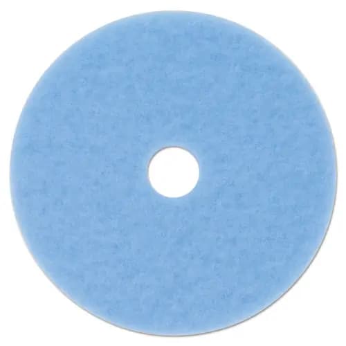 3M™ Hi-Performance Burnish Pad 3050, 20" Diameter, Sky Blue, 5/Carton