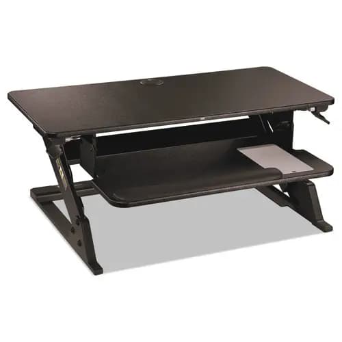 3M™ Precision Standing Desk, 35.4" x 22.2", Height Adjustable 6.2" to 20", Black