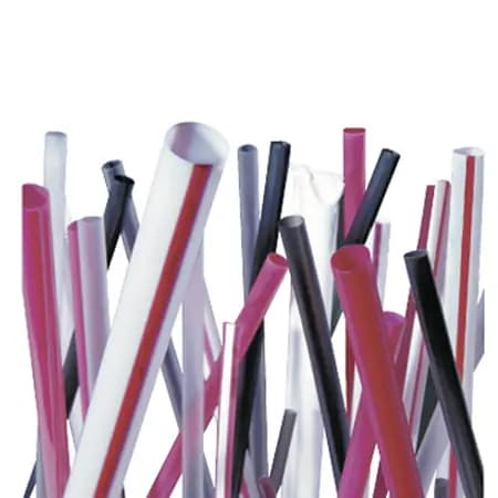 7.75" Red Cocktail Straws (12/500)