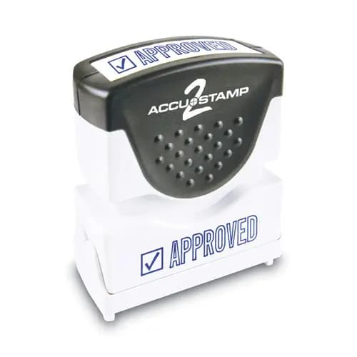 ACCUSTAMP2® Pre-Inked Shutter Stamp, Blue, APPROVED