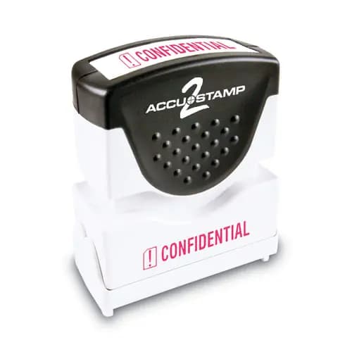 ACCUSTAMP2® Pre-Inked Shutter Stamp, Red, CONFIDENTIAL
