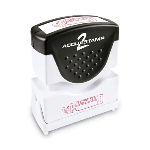 ACCUSTAMP2® Pre-Inked Shutter Stamp, Red, POSTED