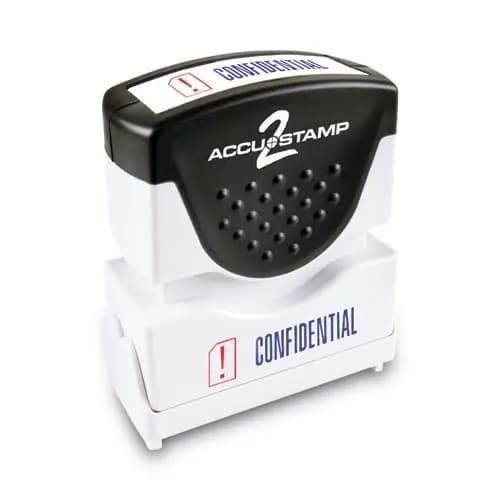ACCUSTAMP2® Pre-Inked Shutter Stamp, Red/Blue, CONFIDENTIAL