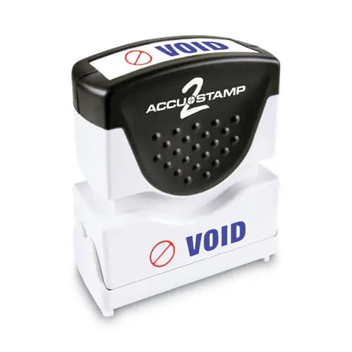 ACCUSTAMP2® Pre-Inked Shutter Stamp, Red/Blue, VOID