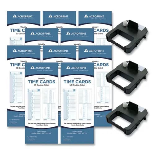 Acroprint® EXP500 Accessory Bundle, Weekly, Two Sides