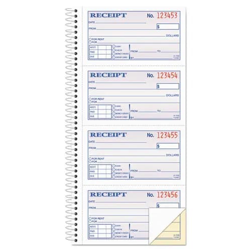 Adams® Multipart Money/Rent Receipt Book