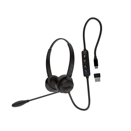 Adesso Xtream P4 Headset with Inline Controls, Binaural, Over the Head