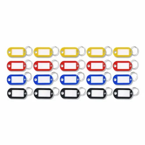 Advantus Key Tags Label Window, Assorted, 20/Pack