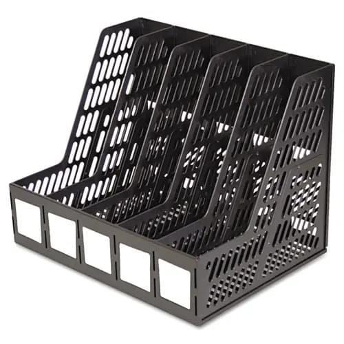 Advantus Literature File, Five Slots, Black