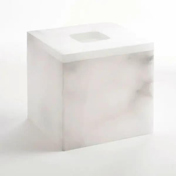 Alabaster Tissue Holder – Natural