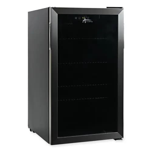 Alera™ 3.4 Cu. Ft. Beverage Cooler, Stainless Steel/Black