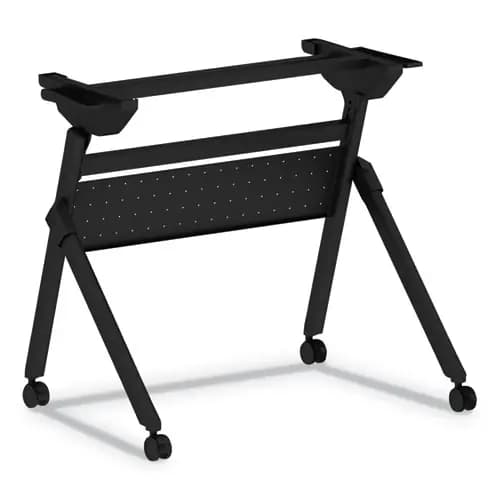 Alera® Flip and Nest Table Base, 32.25"W x 23.63"D x 28.5"H, Black
