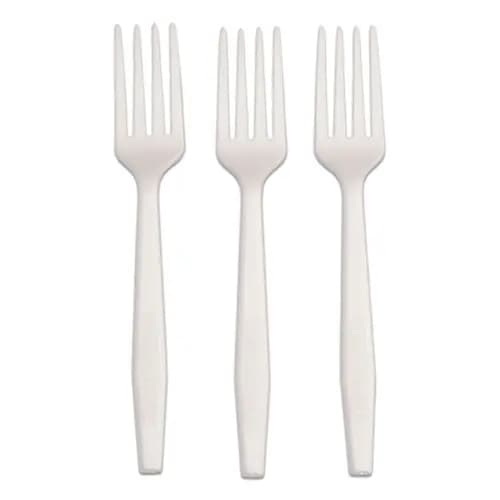 AmerCareRoyal® CPLA Cutlery Heavyweight Fork, White, 1,000/Carton
