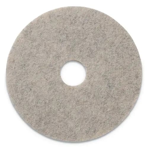 Americo® Combo Burnishing Pads, 20" Diameter, Tan, 5/Carton