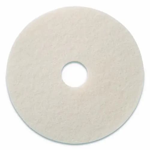 Americo® Polishing Pads, 14" Diameter, White, 5/Carton
