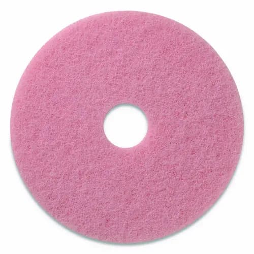 Americo® Remover Burnishing Pads, 27" Diameter, Pink, 2/Carton
