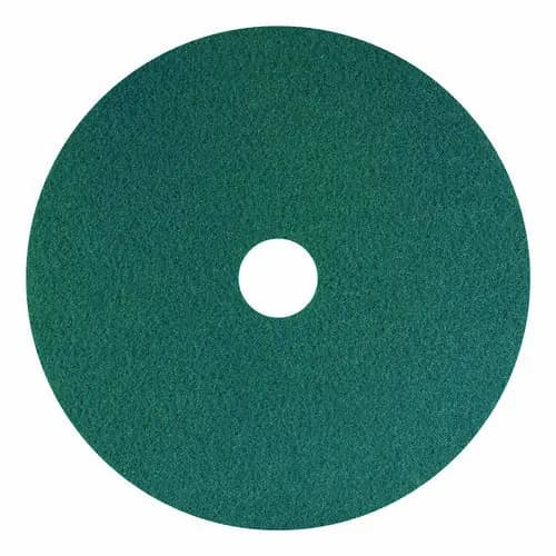 Americo® SmartScrub Floor Pad, 13" Diameter, Blue/Yellow, 5/Carton