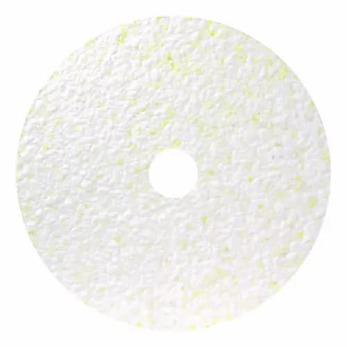 Americo® Toro Floor Pad, 14" Diameter, White/Brown/Yellow, 2/Carton