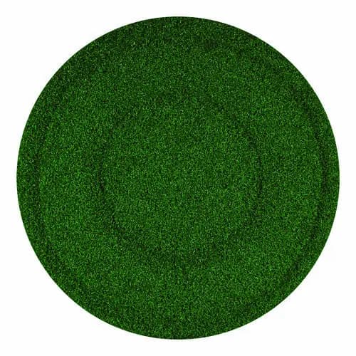 Americo® TurfScrub Brush Floor Pad, 20" Diameter, Green, 4/Carton