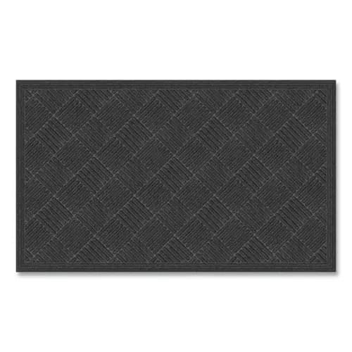 Apache Mills® Ecomat Crosshatch Entry Mat, 36 x 60, Charcoal