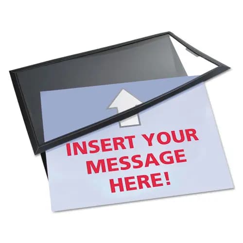 Artistic® AdMat Counter-Top Sign Holder and Signature Pad, 8.5 x 11, Black