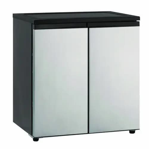 Avanti 5.5 CF Side by Side Refrigerator/Freezer, Black/Platinum